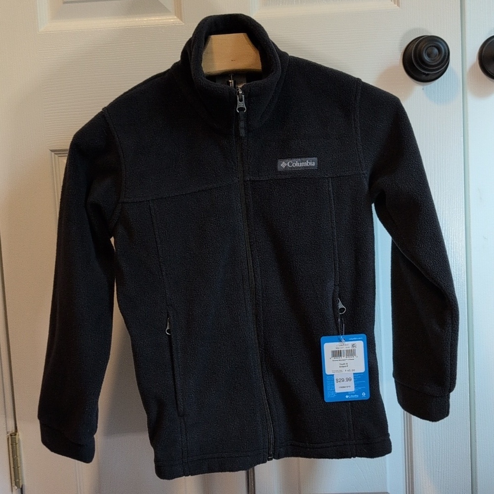 Columbia Kids Charcoal Fleece Zip Up Jacket NWT